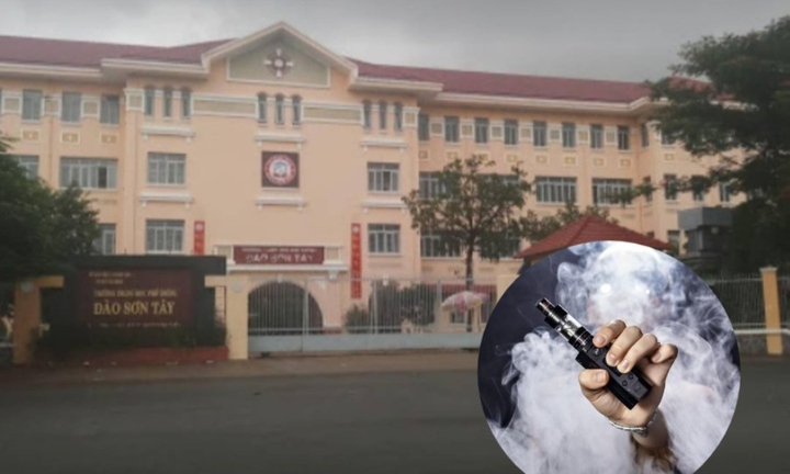 Chụp hình hút thuốc lá điện tử, nam sinh lớp 12 bị Phó hiệu trưởng tát