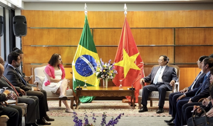 Thủ tướng Phạm Minh Chính tiếp Chủ tịch Đảng Cộng sản Brazil