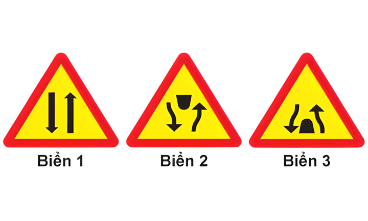 Biển nào báo hiệu kết thúc đường đôi?