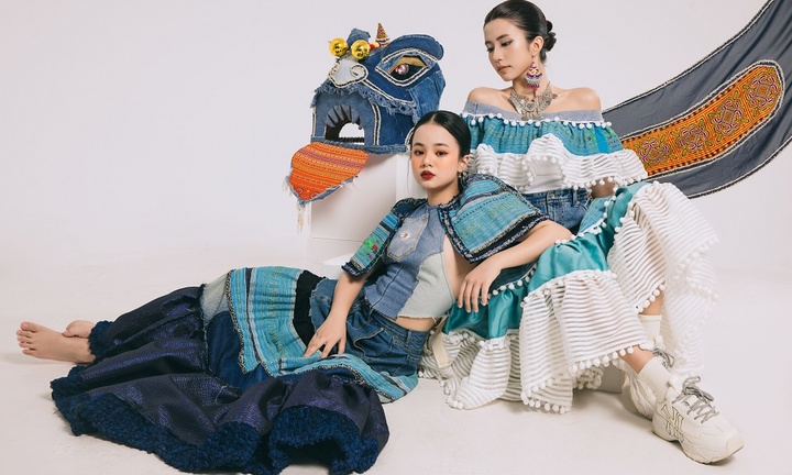 Ngôi sao phim 'Gia tài của cha' ấn tượng với trang phục có chất liệu thổ cẩm