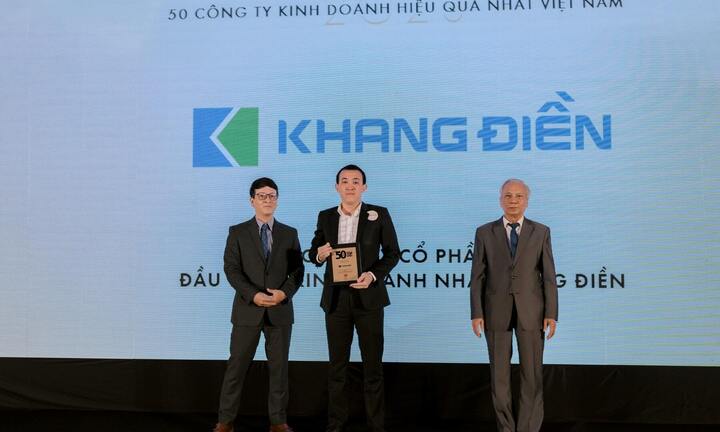 Tập đoàn Khang Điền vào top 50 doanh nghiệp kinh doanh hiệu quả năm 2023