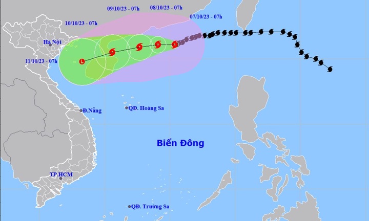 Tin bão số 4 ngày 7/10, cảnh báo lũ quét và dự báo thời tiết Hà Nội 10 ngày tới