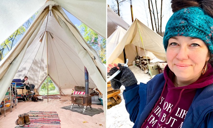 2 năm tiết kiệm 1,2 tỷ đồng nhờ ở lều, bà mẹ bỏ việc vì 'không cần tiền nữa'