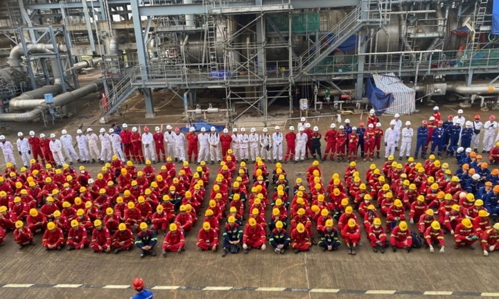 PTSC Quảng Ngãi thi đua về đích dự án bảo dưỡng Nhà máy lọc hóa dầu Nghi Sơn