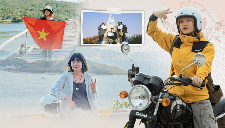 Cô gái phượt một mình bằng xe côn, 10 tháng đi 63 tỉnh thành với 20 triệu đồng