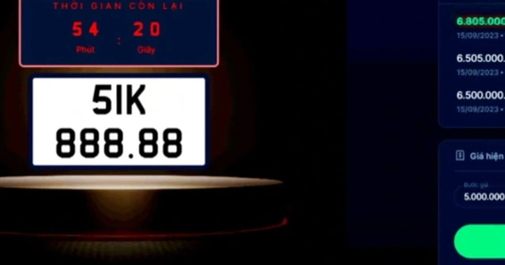 Sắp đấu giá lại biển số 51K-888.88 từng được trả giá cao kỷ lục hơn 32 tỷ đồng