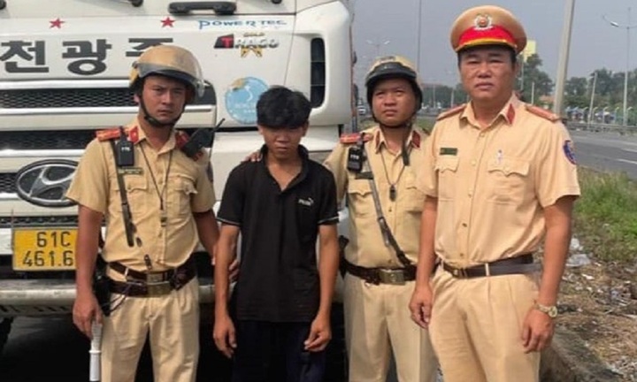 Bắt giữ thanh niên trộm xe ben