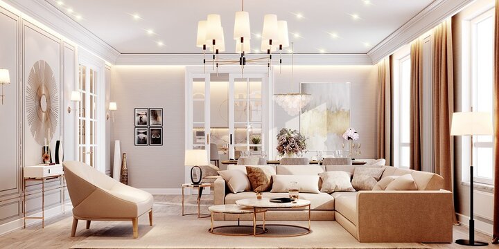 Đâu là mẫu phòng khách tân cổ điển đẹp nhất năm nay?