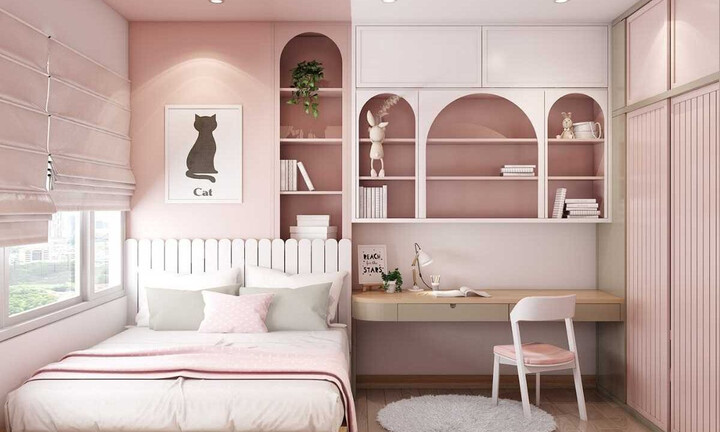 Cùng ngắm nhìn một số mẫu phòng ngủ đẹp dành cho bé gái