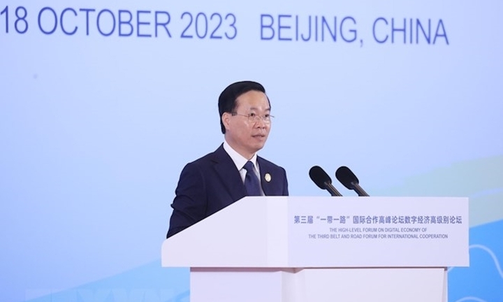 Chủ tịch nước phát biểu tại Diễn đàn 'Vành đai và Con đường' lần thứ 3