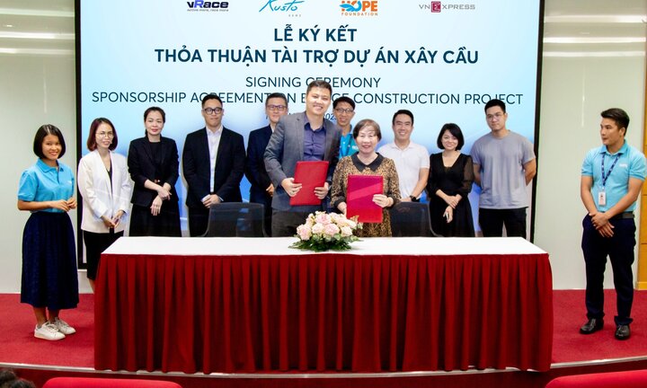 Kusto Home ký kết tài trợ dự án xây cầu cùng Hope Foundation