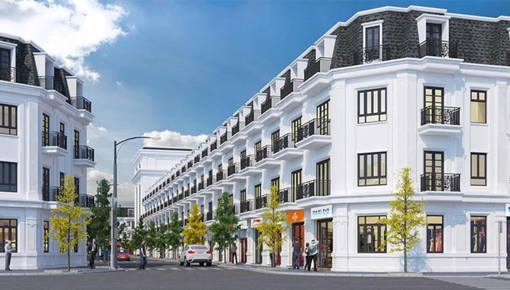 Mẫu nhà liền kề tân cổ điển đẹp dễ ứng dụng