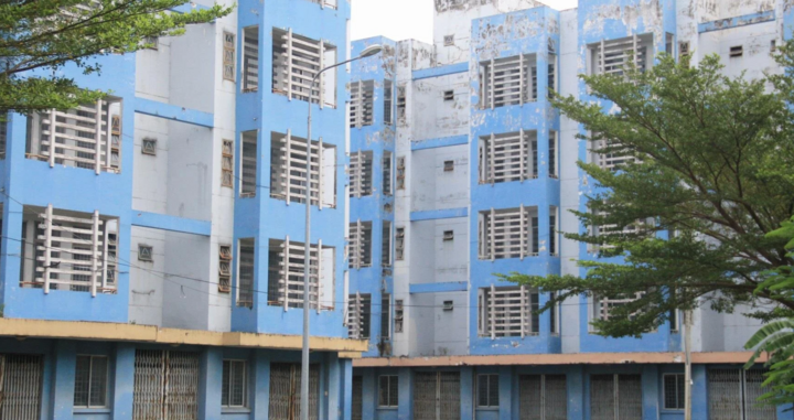 Khu tái định cư từng là bệnh viện dã chiến, giờ rơi vào cảnh bỏ hoang