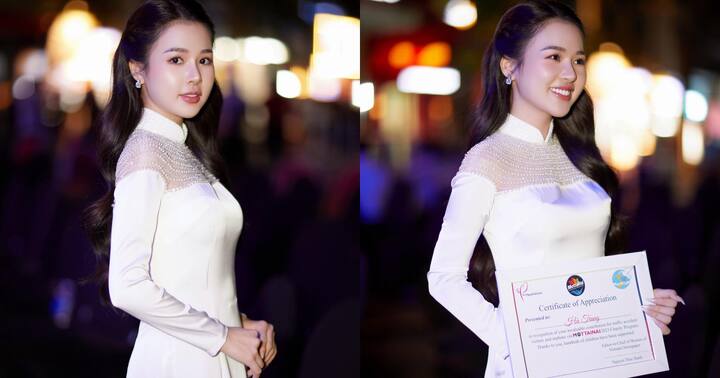 Hoa khôi Đỗ Hà Trang rạng ngời trong sự kiện hỗ trợ trẻ em khó khăn