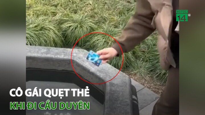 Cô gái quẹt thẻ khi đi cầu duyên 