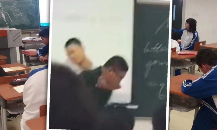 Bị thu điện thoại khi chơi game trong giờ học, nam sinh bóp cổ thầy giáo 2 lần