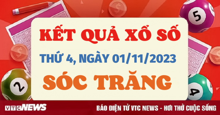 Kết quả xổ số Sóc Trăng thứ 4 ngày 1/11/2023 - XSST 1/11