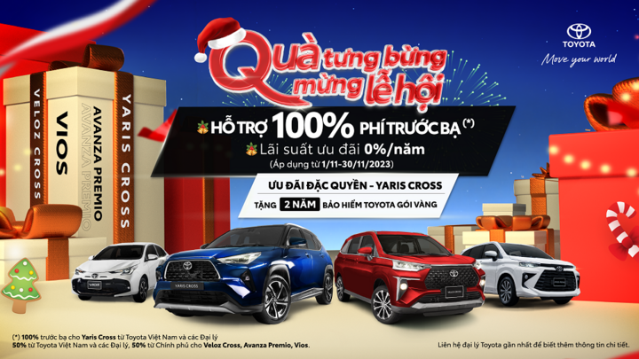 Bùng nổ ưu đãi tháng 11 khi mua Vios, Veloz Cross, Avanza Premio và Yaris Cross