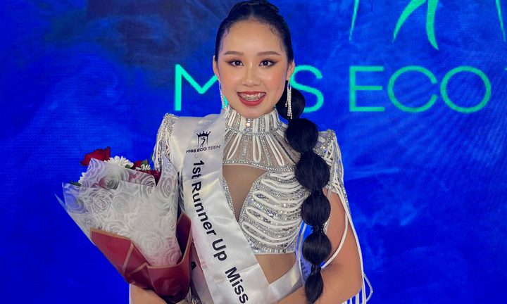 Anna Hoàng đăng quang Á hậu 1 Miss Eco Teen International 2023