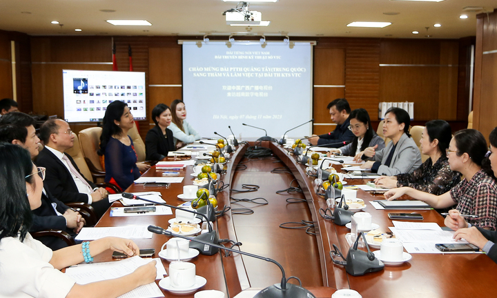 Đẩy mạnh hợp tác giữa Đài Truyền hình Kỹ thuật số VTC với Đài PTTH Quảng Tây