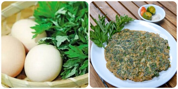 Trứng rán ngải cứu có tốt?