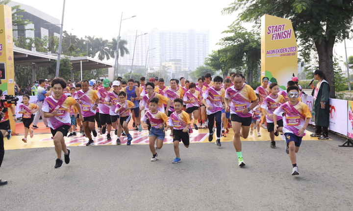 Gần 4.000 người tham gia sân chơi AEON Ekiden 2023