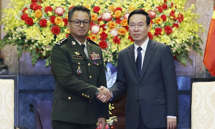 Chủ tịch nước Võ Văn Thưởng tiếp Phó Thủ tướng, Bộ trưởng Quốc phòng Campuchia