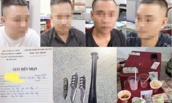 Bắt giữ nhóm người cho vay nặng lãi rồi uy hiếp, cướp tiền con nợ