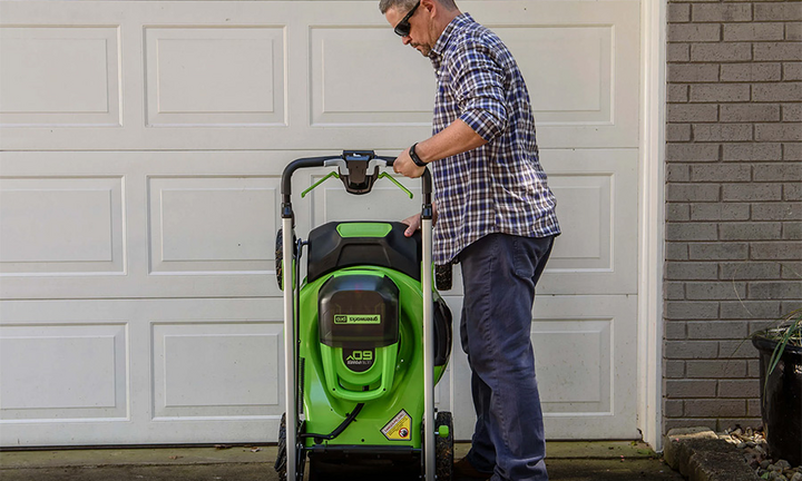 Đánh giá máy cắt cỏ đẩy tay dùng pin Greenworks