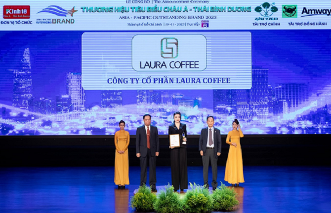 Laura Coffee vào Top 10 thương hiệu tiêu biểu Châu Á - Thái Bình Dương 2023