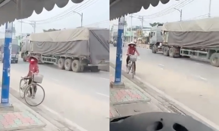 Công an xác minh thông tin xe đầu kéo nghênh ngang đi ngược chiều ở TP.HCM