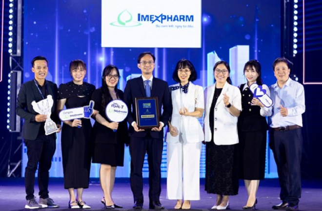 Imexpharm được vinh danh top 5 công ty có môi trường làm việc tốt nhất Việt Nam