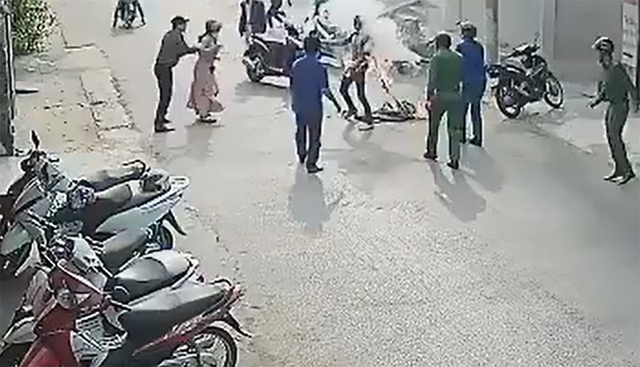 Hải Phòng: Chồng dọa giết cả nhà vợ, tẩm xăng lên người rồi ôm vợ tự thiêu