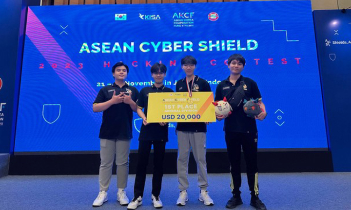 Nhóm sinh viên Việt Nam giành giải nhất cuộc thi an ninh mạng ASEAN
