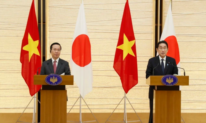 Tuyên bố chung nâng cấp quan hệ Việt Nam - Nhật Bản