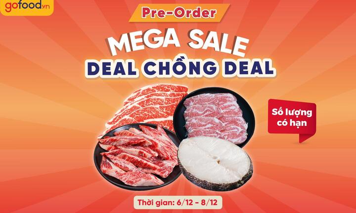 Gofood giảm giá Mega Sale đến 40% mặt hàng thực phẩm từ 9-10/12