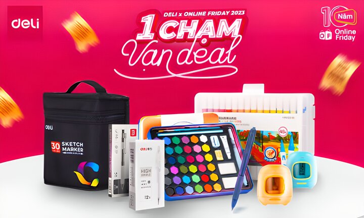 Văn phòng phẩm Deli: Thương hiệu dẫn đầu trên sàn thương mại điện tử