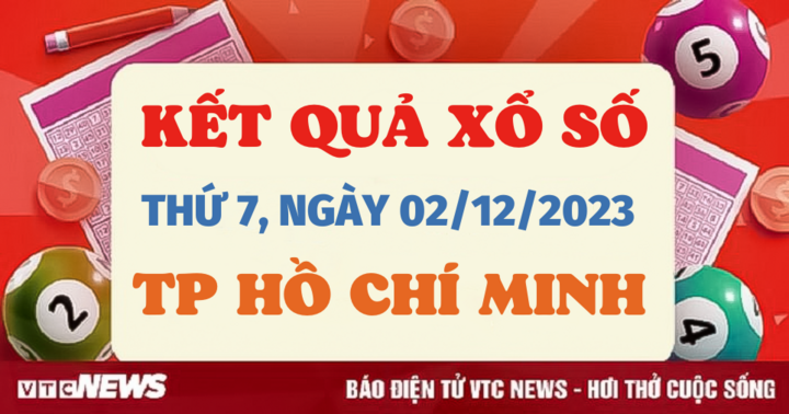 Kết quả xổ số TP.HCM hôm nay 2/12 - XSHCM 2/12/2023 