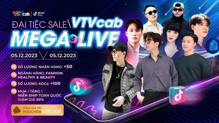 Bùng nổ Lễ hội mua sắm lớn nhất năm cùng VTVcab trên nền tảng Tiktok