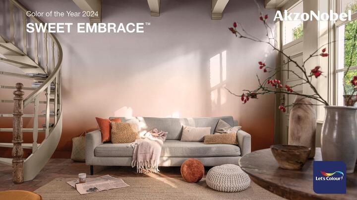 Hồng Khói Ấm là 'màu của năm 2024'