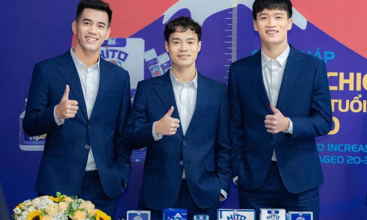 Hito Việt Nam công bố đại sứ thương hiệu là bộ 3 cầu thủ nổi tiếng