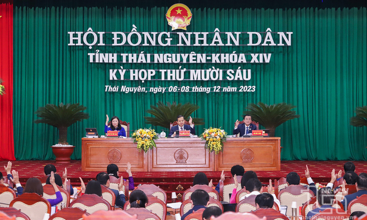 HĐND tỉnh Thái Nguyên thông qua 34 nghị quyết tại Kỳ họp thứ 16