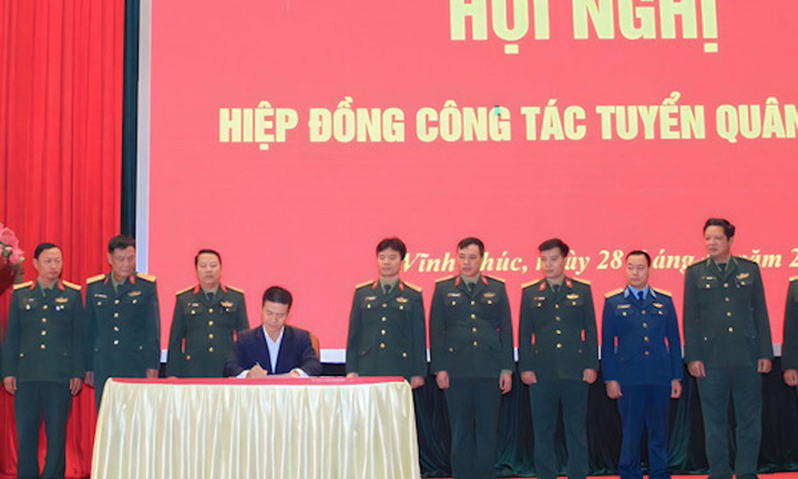 Vĩnh Phúc tuyển chọn 2.212 công dân nhập ngũ năm 2024