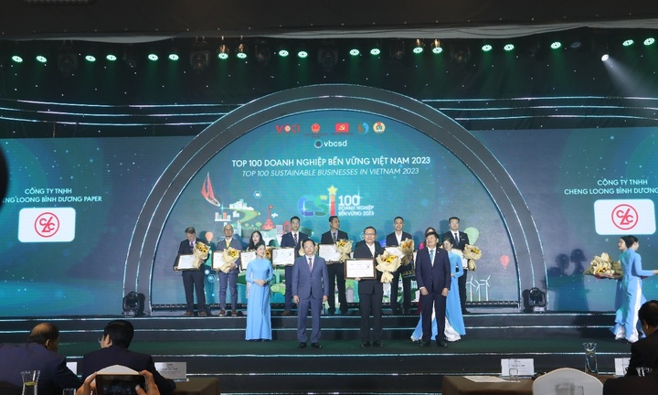 Cheng Loong Bình Dương Paper - Top 100 Doanh nghiệp bền vững Việt Nam năm 2023