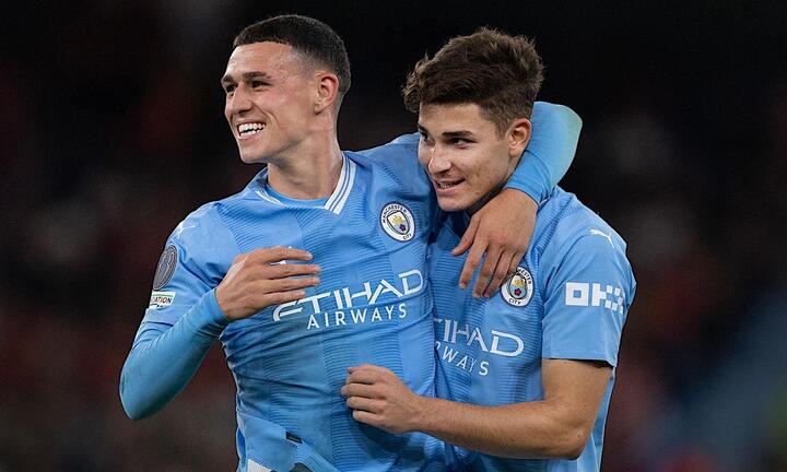 Trực tiếp bóng đá Man City 2-0 Sheffield United: Alvarez ghi bàn