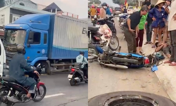 Nam thanh niên bất tỉnh vì bị bánh ô tô văng trúng người