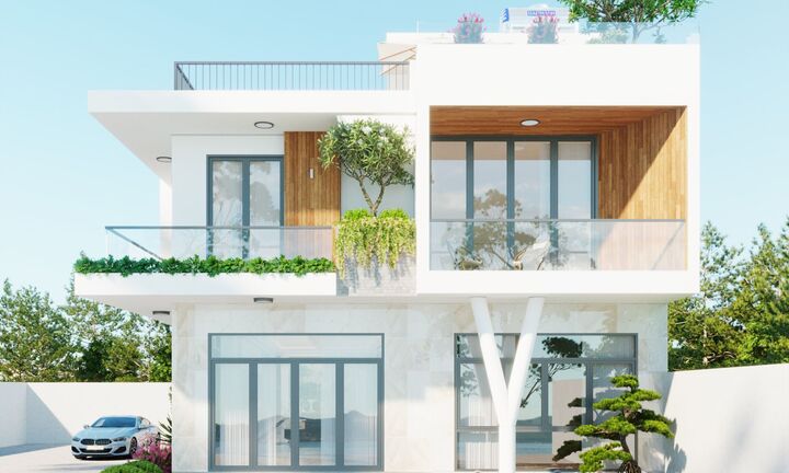 Đâu là mẫu nhà phố 2 tầng 9x20m có sân thượng đẹp nhất?