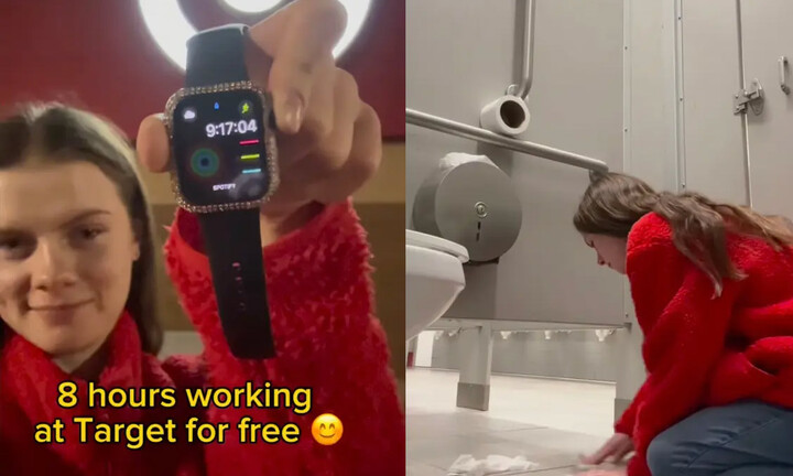 Nghiện cọ toilet, cô gái xin làm vệ sinh không công cho các siêu thị