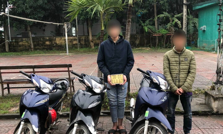 Nhiều thanh niên trộm xe máy bị bắt