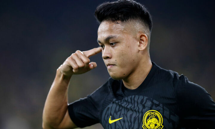 Tiền vệ Malaysia lọt top 5 cầu thủ trẻ sáng giá tại Asian Cup 2023